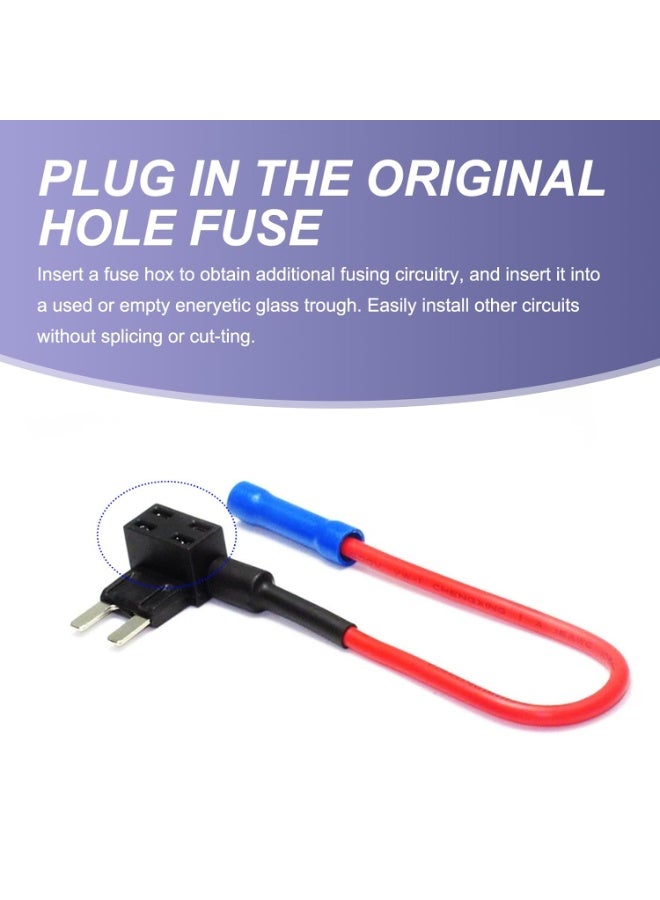 حزمة-5 صندوق صغير فيوز ، حامل فيوز شفرة ، إكسسوارات استبدال السيارات العالمية ، لمعظم السيارات والشاحنات والشاحنات (أسود) - Image 3